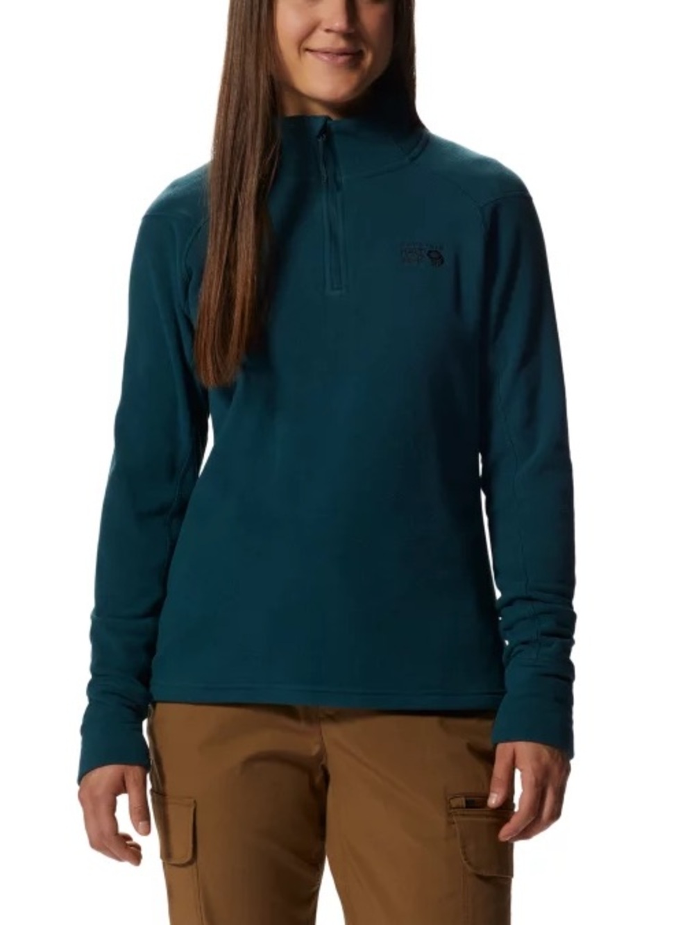 Mountain Hardwear Women’s Microchill 2.0 Zip T - 1/4 Zip Fleece in Dark Marsh